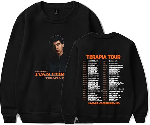 Ivan Cornejo Terapia Tour Merch Spring Autumn Crew Neck Sweater Fashion Clothes Casual Tops Crew Neck Sweatshirts